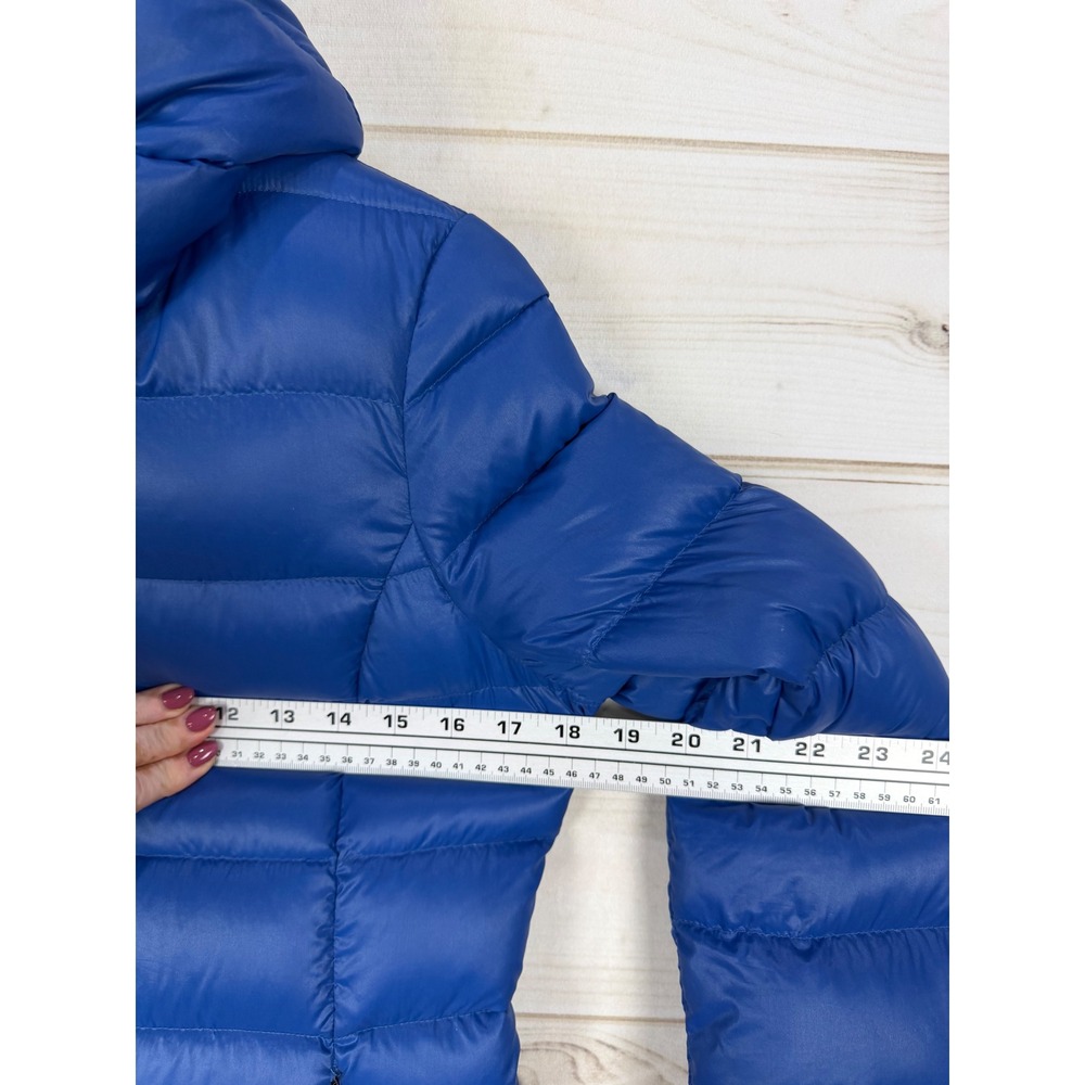 Soia & Kyo Jacket Womens Small Blue Face Covered Hood Quilted Down Puffer - Picture 8 of 12